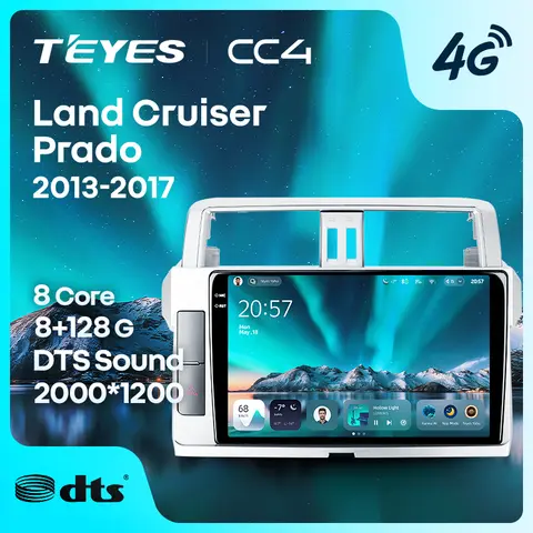 TEYES CC4 For Toyota Land Cruiser Prado 150 2013 - 2017 CarPlay Android Auto 2DIN Car headunit Autoradio Car Radio Multimedia Stereo