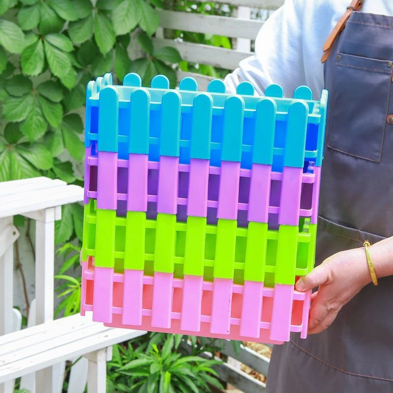 Fence-Type Flower Pot Plastic Rectangular Fence Vegetable Pot Planting Balcony Flower Planting Special Box Home Cultivation Box