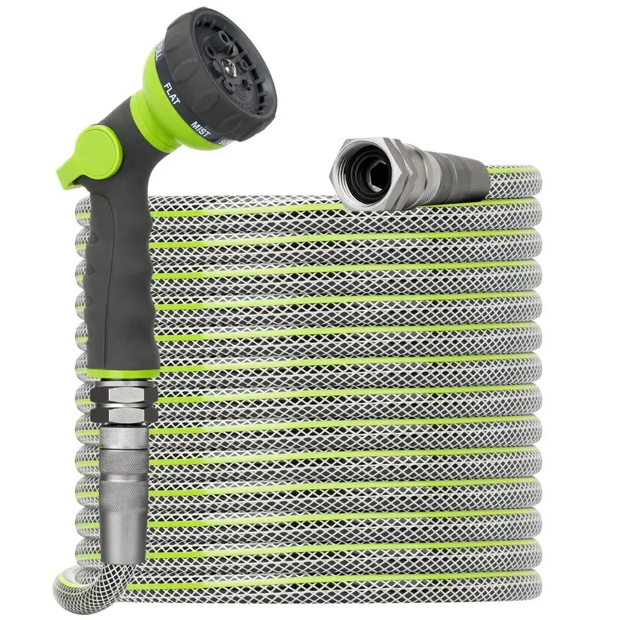 

FT NonExpandable Garden Hose Heavy Duty Water Hose for Large Properties amp Extended Reach, 1 2 ID, 3 4 Swivel Fittings, Kink am