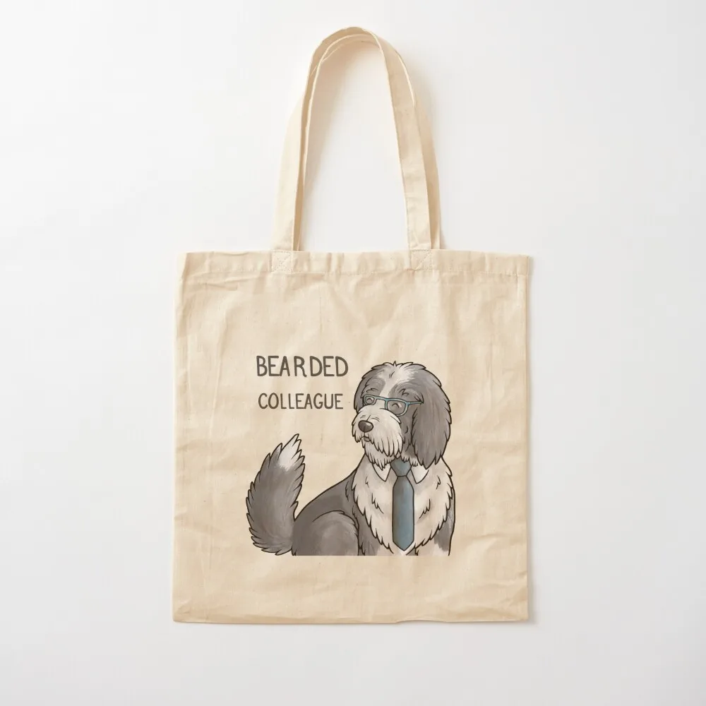 Bearded Colleague (Collie pun) Tote Bag shoping bag Women's shopper canvas tote bags