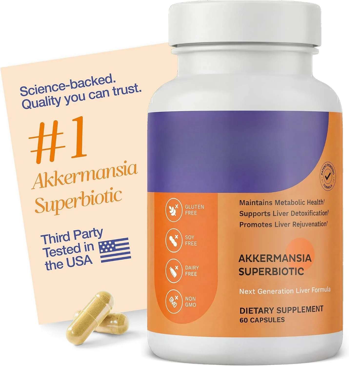 Akkermansia Probiotic Supplement for Liver Health
