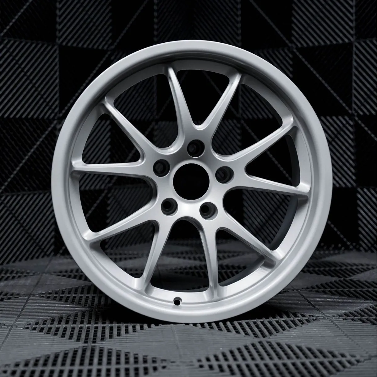 Multi Spoke Custom Forged Car Wheels 17-20 Inch Matte Brushed Silver Rims Fit Japanese Compact Sports Cars