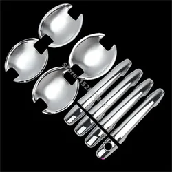 for Mitsubishi ASX 2013-2018  ABS Chrome Door Handle Bowl Door handle Protective covering Cover Trim Car Accessories
