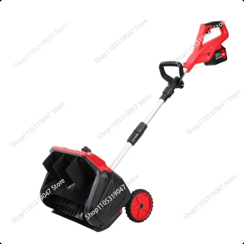 Lithium battery snow plow rechargeable brushless 12 inch, hand push snow plow