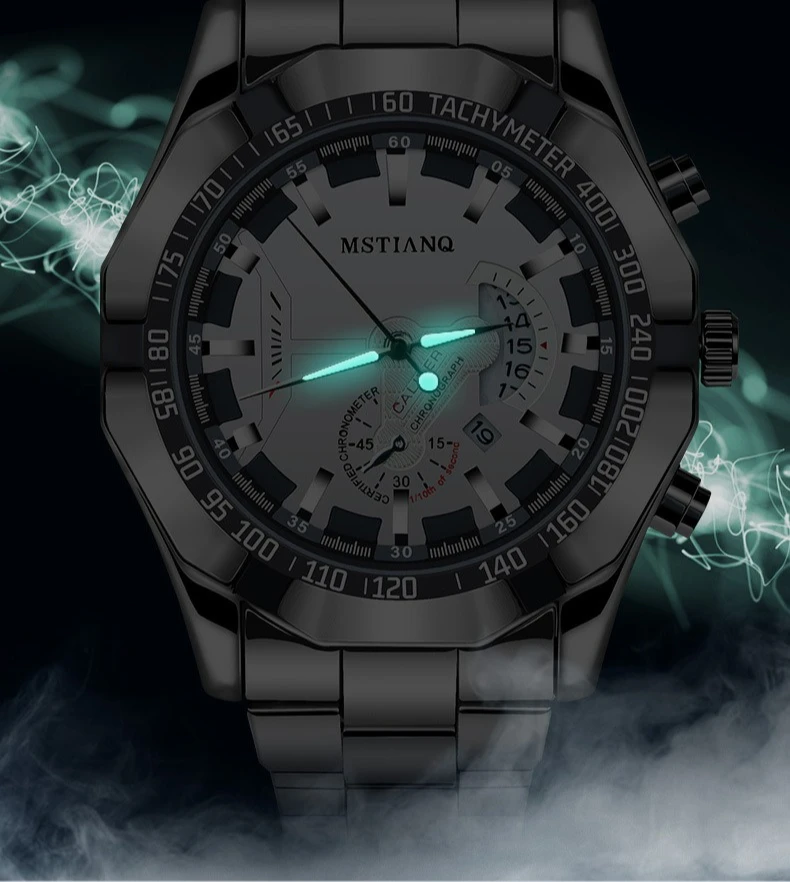 Sporty Men's Watch, Date Display, Non-Mechanical Quartz Watch, Stylish and Trendy Business Watch