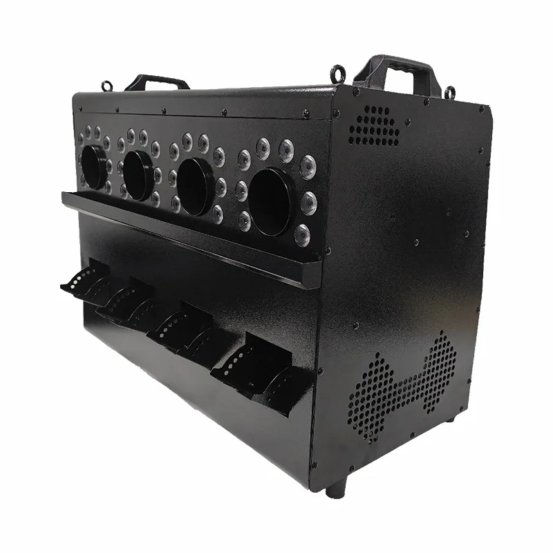 Double wheel four head LED smoke big bubble machine performance wedding concert bubble machine stage lighting equipment full set