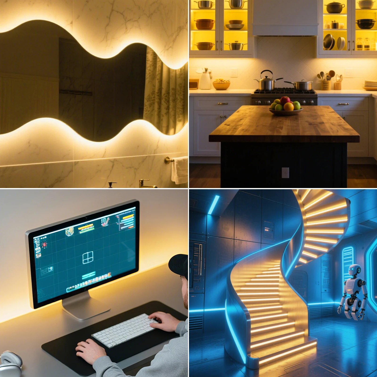 Tira de luces LED PCB de 5mm 8mm 12V 24V 2835 120LEDs/m 180LEDs/m cinta Flexible 1 corte LED RA90 luces de tira LED blancas naturales cálidas 5m 10m