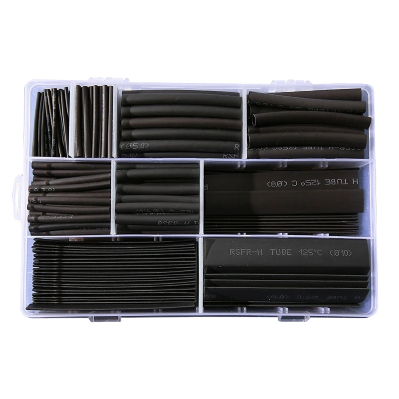 Reliable Heat Shrink Tube Assortment Shrink Tubing set Flame Retardant Tubes set Dropship