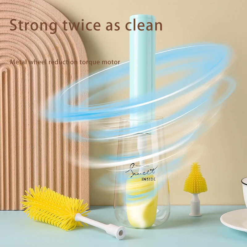 Electric Bottle Cleaning Brush Water Bottle Cleaning Brush Smart Cup Cleaning Brush Powerful Detachable Design One-button Start