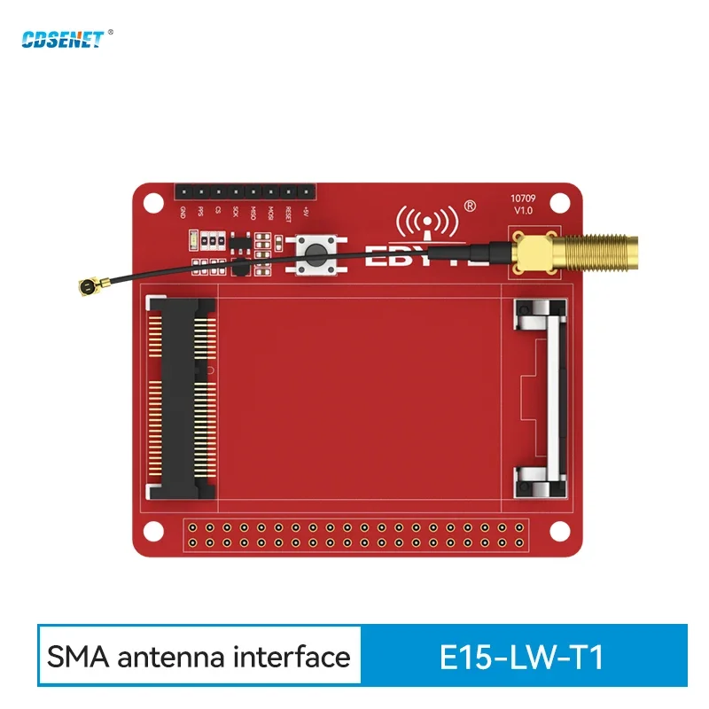 Płyta testowa transferowy dla SX1302 LoRa LoRaWAN Gateway PCIE 230/433/470/868/915MHz CDSENET E15-LW-T1 interfejs antena ze złączem SMA