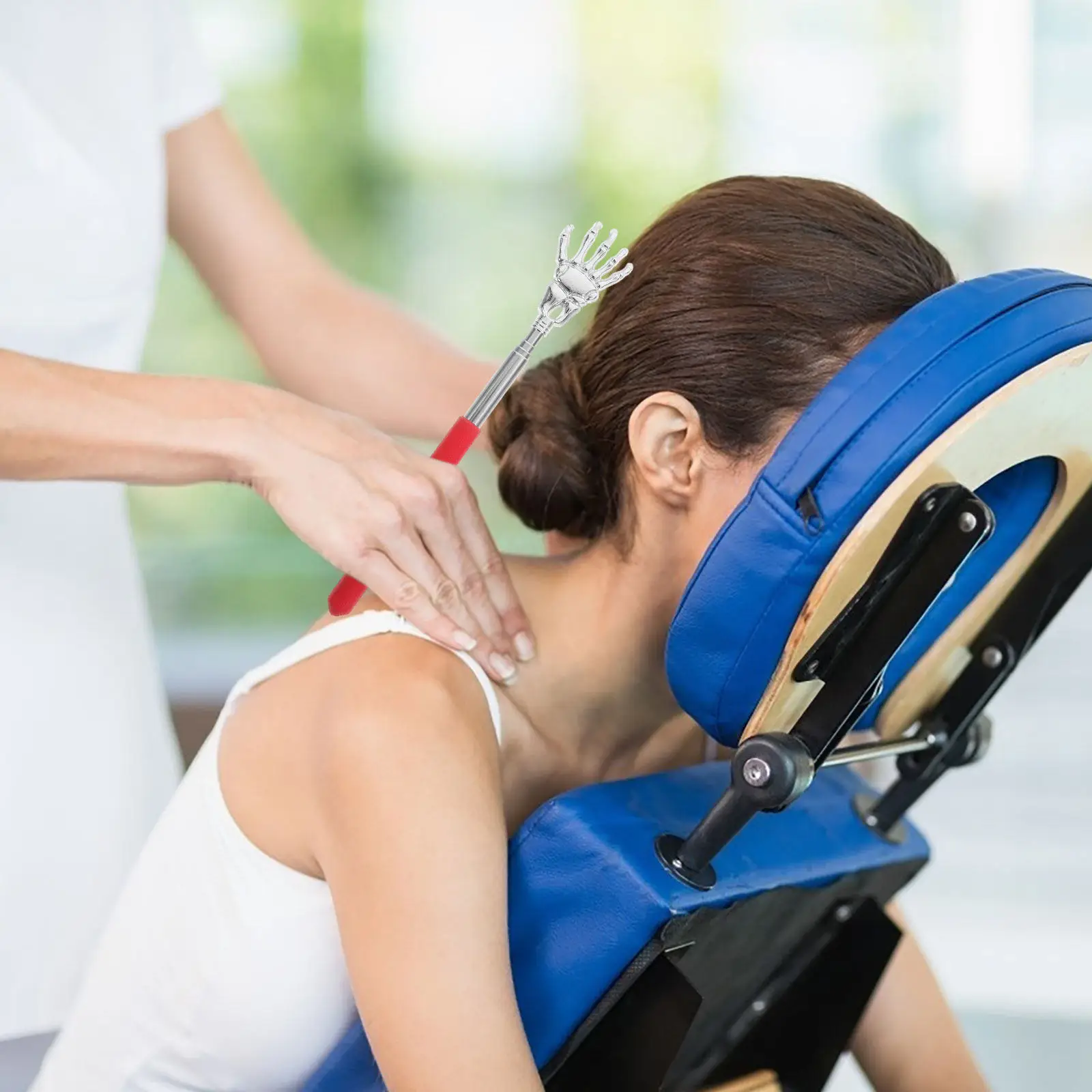 

Набор из 4 телескопических массажеров для спины из нержавеющей стали «Призрачная рука» с забавным дизайном для мужчин и женщин