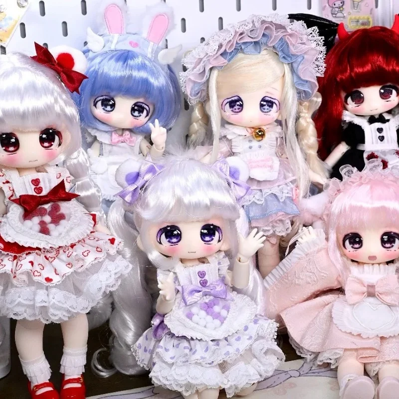 In Stock Authentic Sweet Shopwindow 1/6 Bjd Removable Wig Bjd Blind Box Desktop Kawaii Movable Joint Decor CollectibleToys Gifts