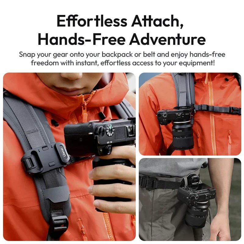 ​Ulanzi UKA07 Uka Quick-release Kit for Backpack Backpack Clip for Camera Compatible with F38 Top Plate