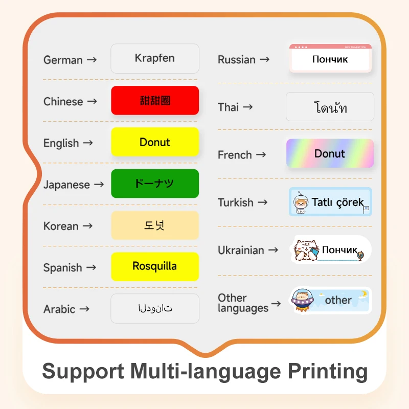 Niimbot D110 Portable Pocket Printer for Phone Home Office Storage Labeling Machine Label Maker Thermal Bluetooth With Stickers