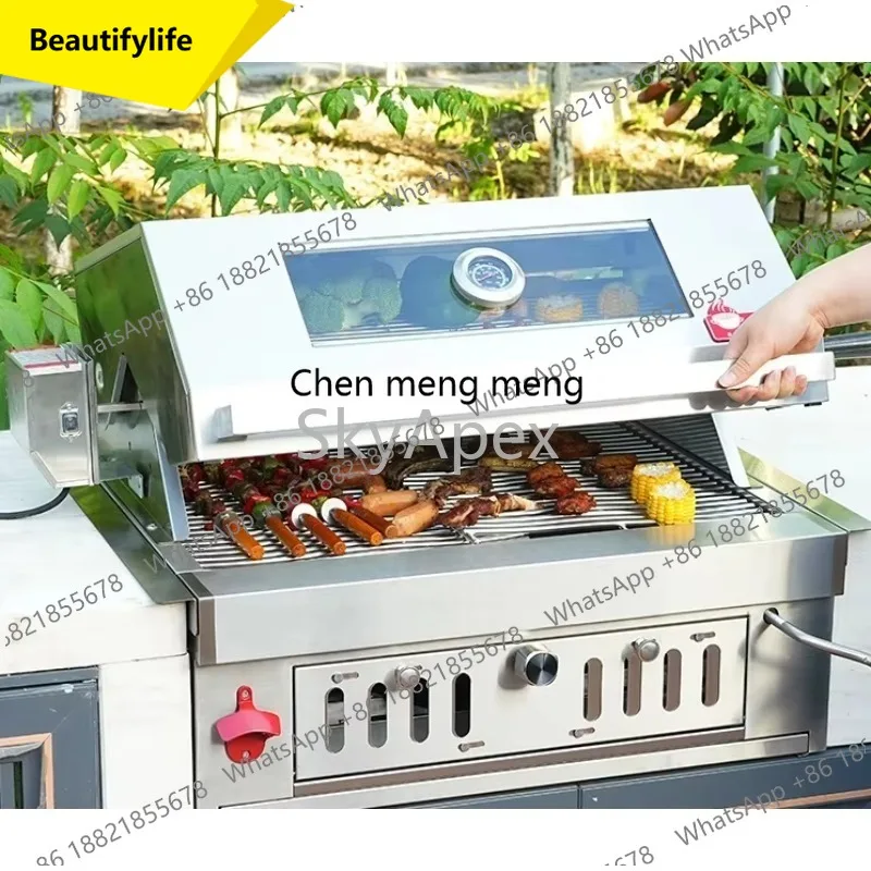 

A55 Новинка: Профессиональный встраиваемый угольный гриль из нержавеющей стали с антипригарной решеткой, устойчивый к ржавчине, для уличных вечеринок