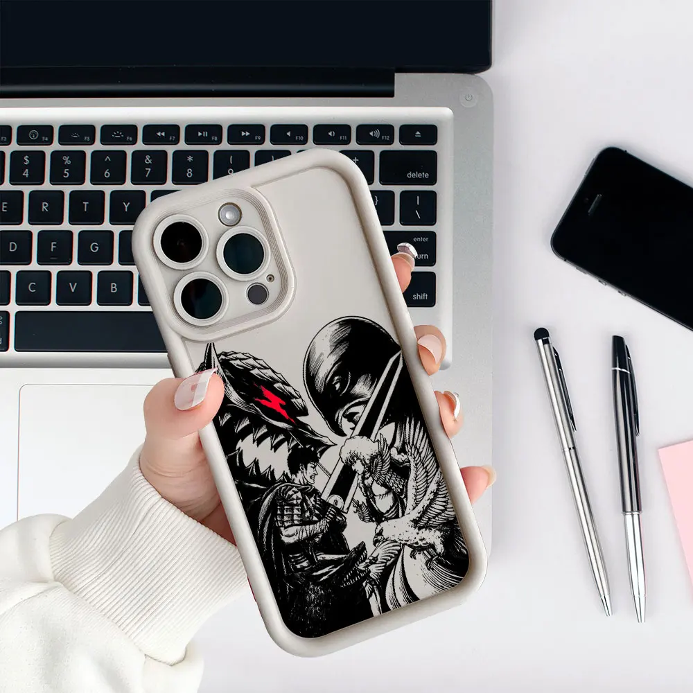 أنيمي Berserk الشجاعة غريفيث حقيبة لهاتف سامسونج جالاكسي A56 A55 A54 A53 A52 A51 A73 A72 A71 A36 A35 A34 A33 A32 A31 A25 A24 5G غطاء