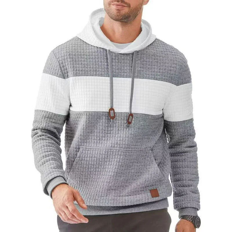 جديد الرجال اللون حجب بسيط موضة تنوعا القمم فضفاض كنزة قطيفة ربيع الخريف رقيقة طويلة الأكمام بلوزة غير رسمية