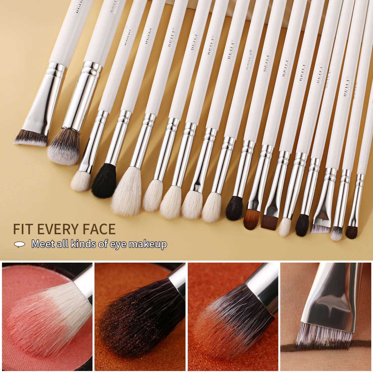 BEILI Makeup Brushes Set 24pcs makeup tools Brushes for Women Foundation Powder Eyeshadow Blush Brush Natural Goat Hair