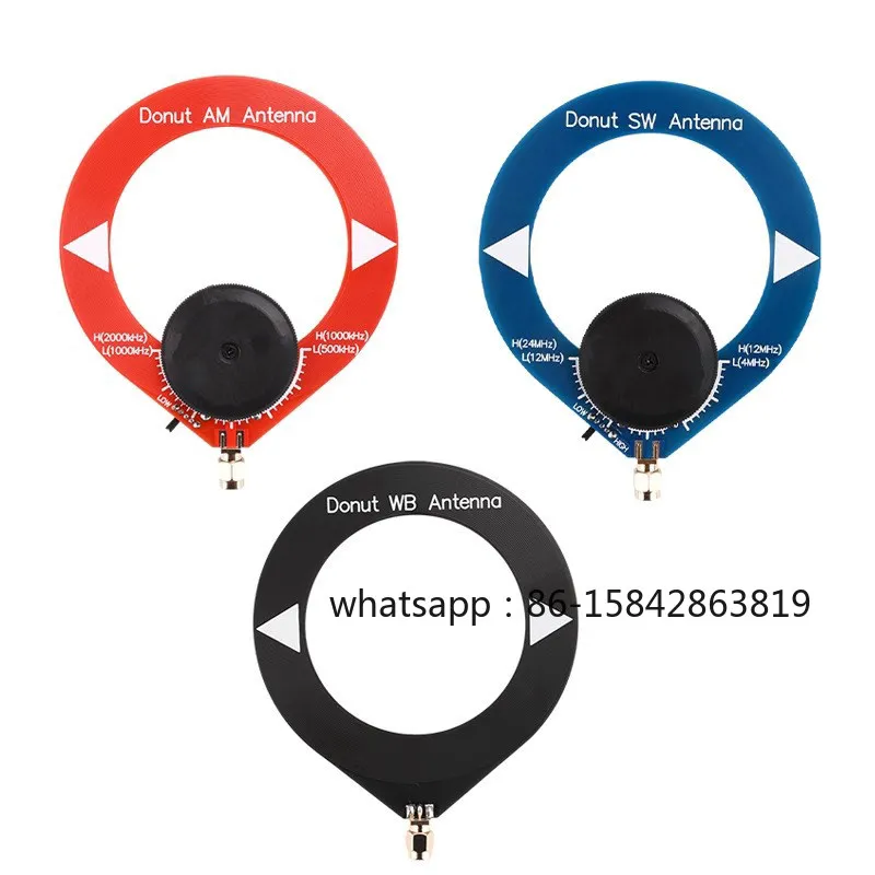New Donut Loop Antenna, Broadband HF/SW/AM/MW Mini Loop Receiving Antenna Module for SDR Radio