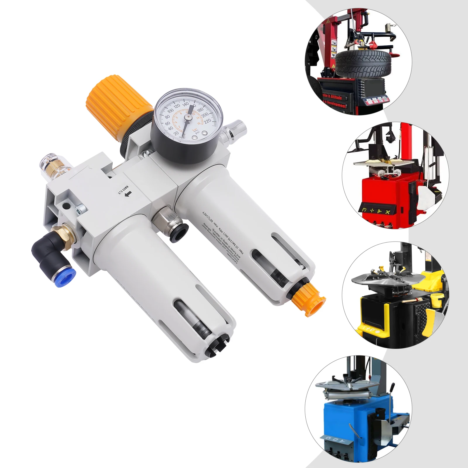 

Прочный шиномонтажный станок с сепаратором масла и воды, манометром, максимальным давлением 145 фунтов на квадратный дюйм для повышенной эффективности в обслуживании шин