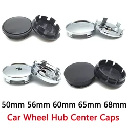 4pcs 50mm 56mm 60mm 65mm 68mm No Logo Rim Cover For Car Wheel Center Hub Caps Emblem Sticker Badge Decorate Accessories