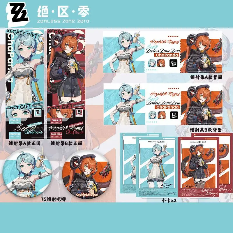 

Zenless Zone Zero Seed Косплей Мультфильм Значок Карта Лазерный Билет Коллекция Брелок Подвеска Набор Вентиляторов Хэллоуин Подарок На День Рождения