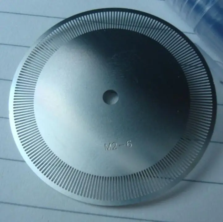 200 Code Track Metal Encoder Disk, Frequency Converter, Meter Wheel, Photoelectric Speed Sensor, Speed Encoder Disk M2-6