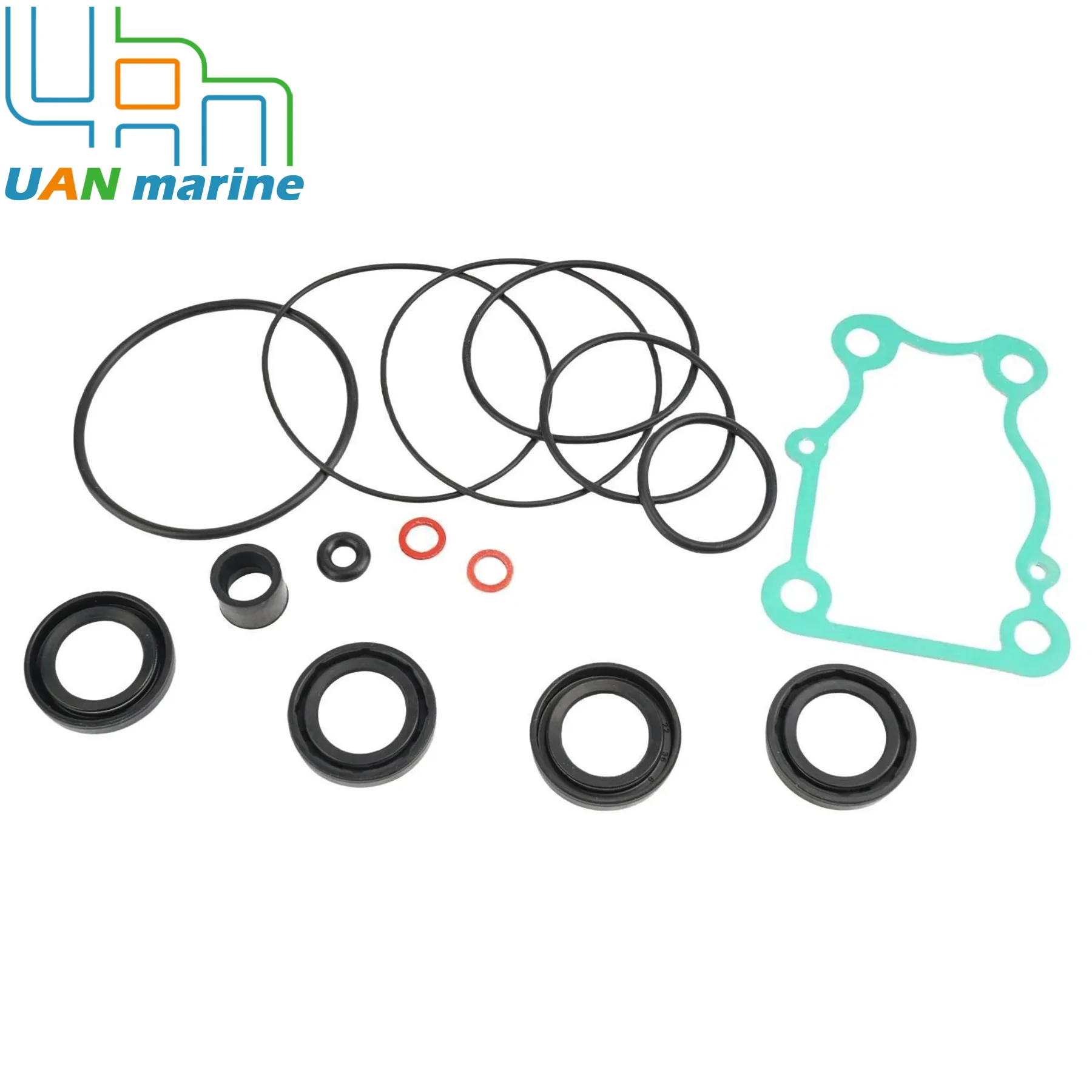 Compatible with Yamaha 2-Stroke 25HP 4-Stroke 30 40 HP Outboard Motor Lower Unit Gearcase Seal Kit 67C-W0001-01 67C-W0001-22