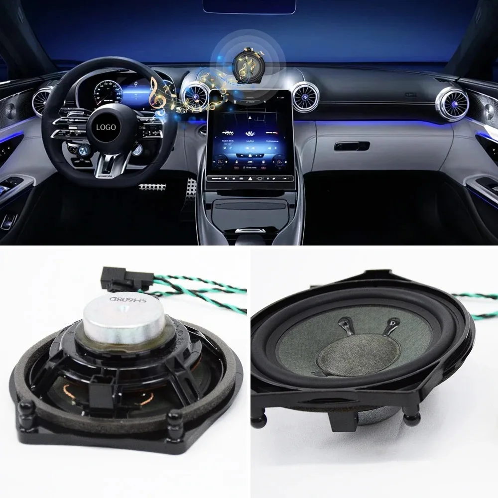 Car subwoofer for Mercedes W205 W213 W222 GLC tweeter splitter cables connection bass audio fitting wiring horn wires under seat