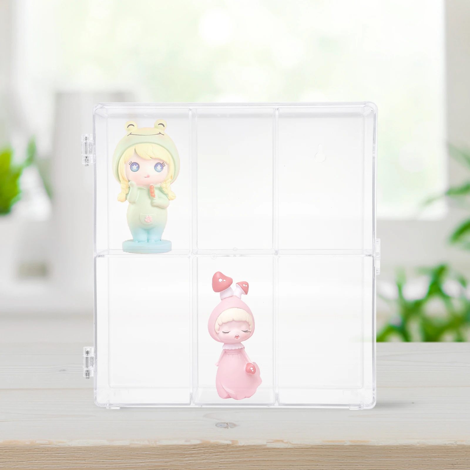 

2Pcs High Transparent Acrylic Desktop Model Case For Toy Storage Display Box Organizer For Handicraft Collectibles