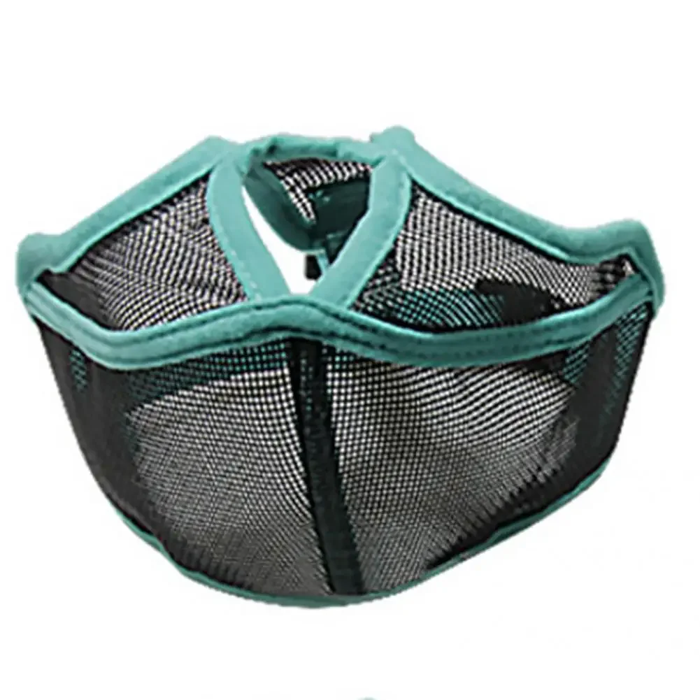 Mouth Mesh Durable Harmless Buckle Design Anti-Bite Pet Mouth Cover for Flat Face  Dog Muzzle  Pet Muzzle Dog glasses Bow tie