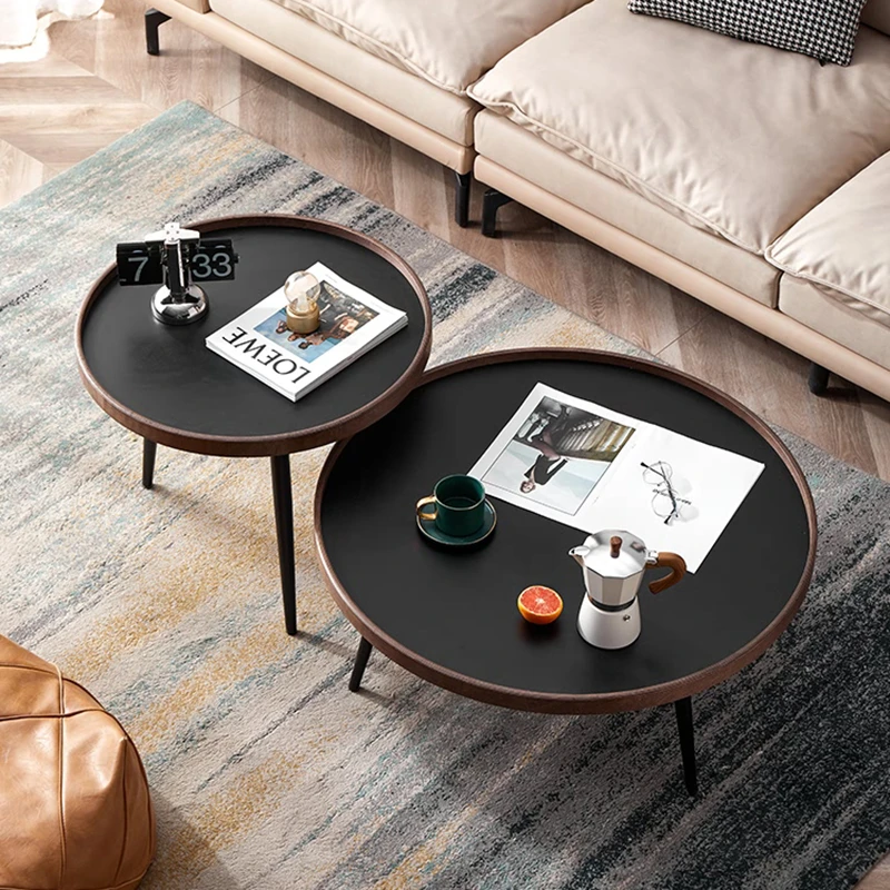 Minimalist Small Coffee Table Round Black Bedside Gamer Low Coffee Tables Nordic Dining Lounge Office Tv Couchtisch Furniture