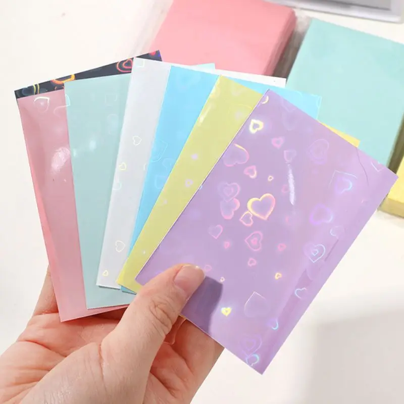 حافظة واقية لبطاقة توبلادر للحشرات ، على طراز القلب ، لمعان ، ملون ، حب ، تخزين صور ، جديد ، حزمة من 50 قطعة #6