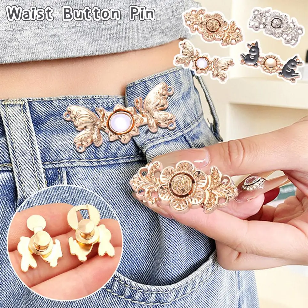 Non-staple Waist Button Pants Detachable Pants Jeans Girls Skirt Button Seamless Tightening Waistband Tool Fixed Wholesale S9F8