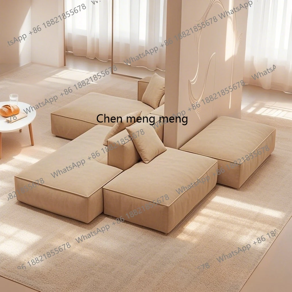 Doppelseitiger modularer Inselsofagarnstoff, minimalistischer großer horizontaler Flur, Rücken-zu-Rücken-Wohnzimmer, antike Villa