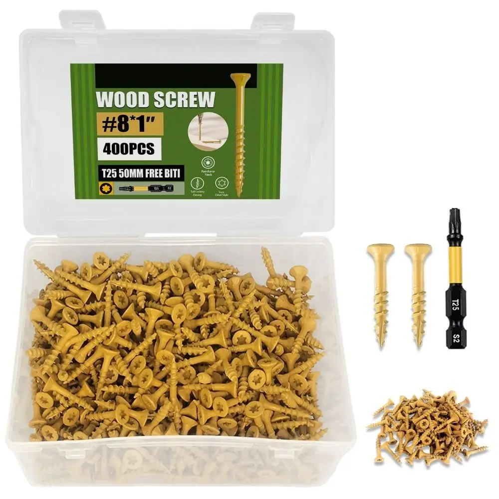 

T 25 Star Drive Self-Drilling Wood Screws Imperial Rust Resistant Wood Screws Self Tapping Epoxy Coated Exterior Deck Screws