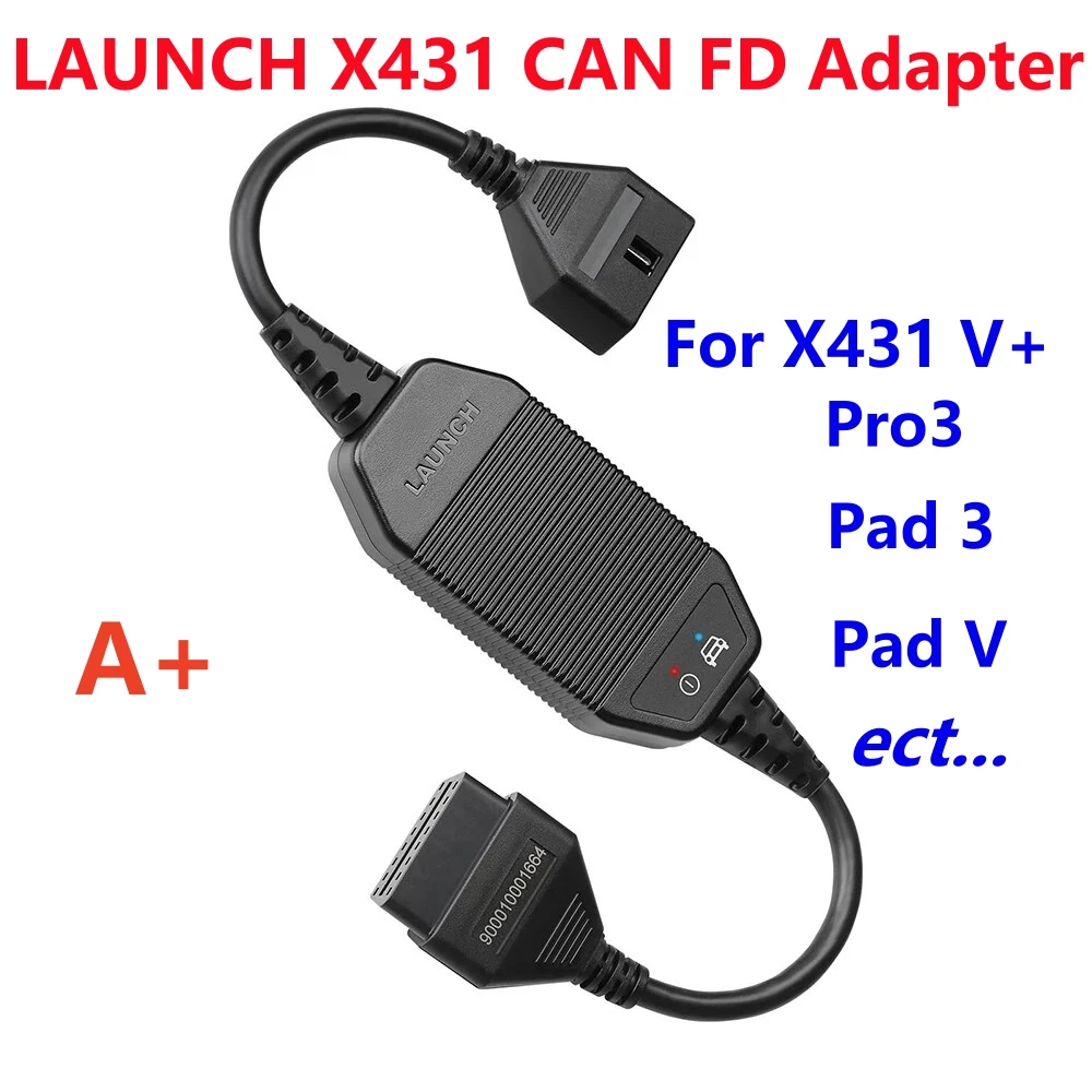 

A+LAUNCH X431 CAN FD Adapter Code Reader Original CANFD Cable Car Diagnostic Scanner for X431 V+/ Pro3/ Pad 3/ Pad V For Jlr/G-m