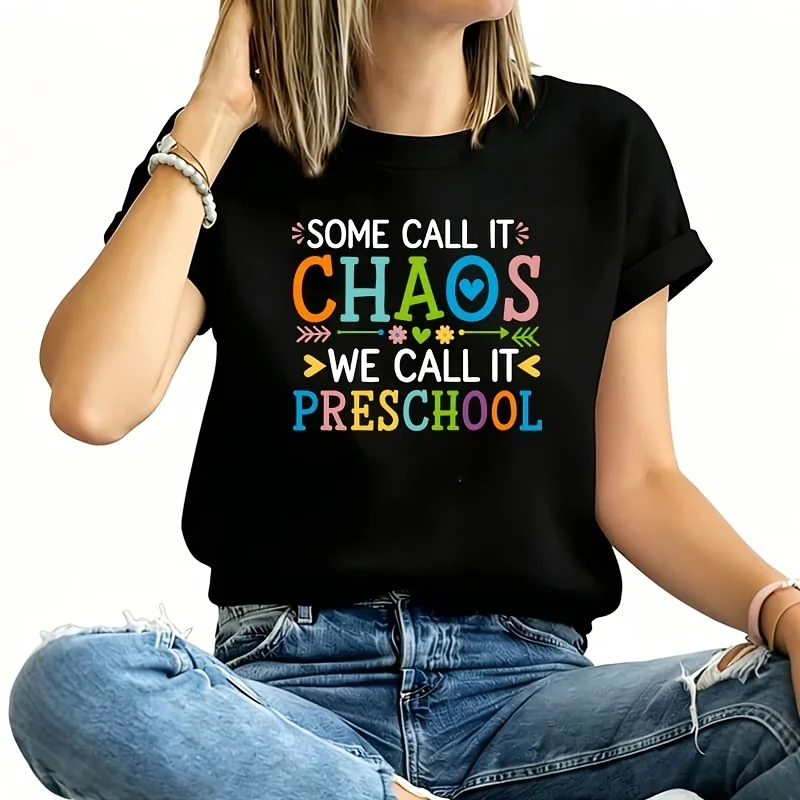 Preschool Teacher Women's Plus Size T-Shirt 100% Cotton 220g