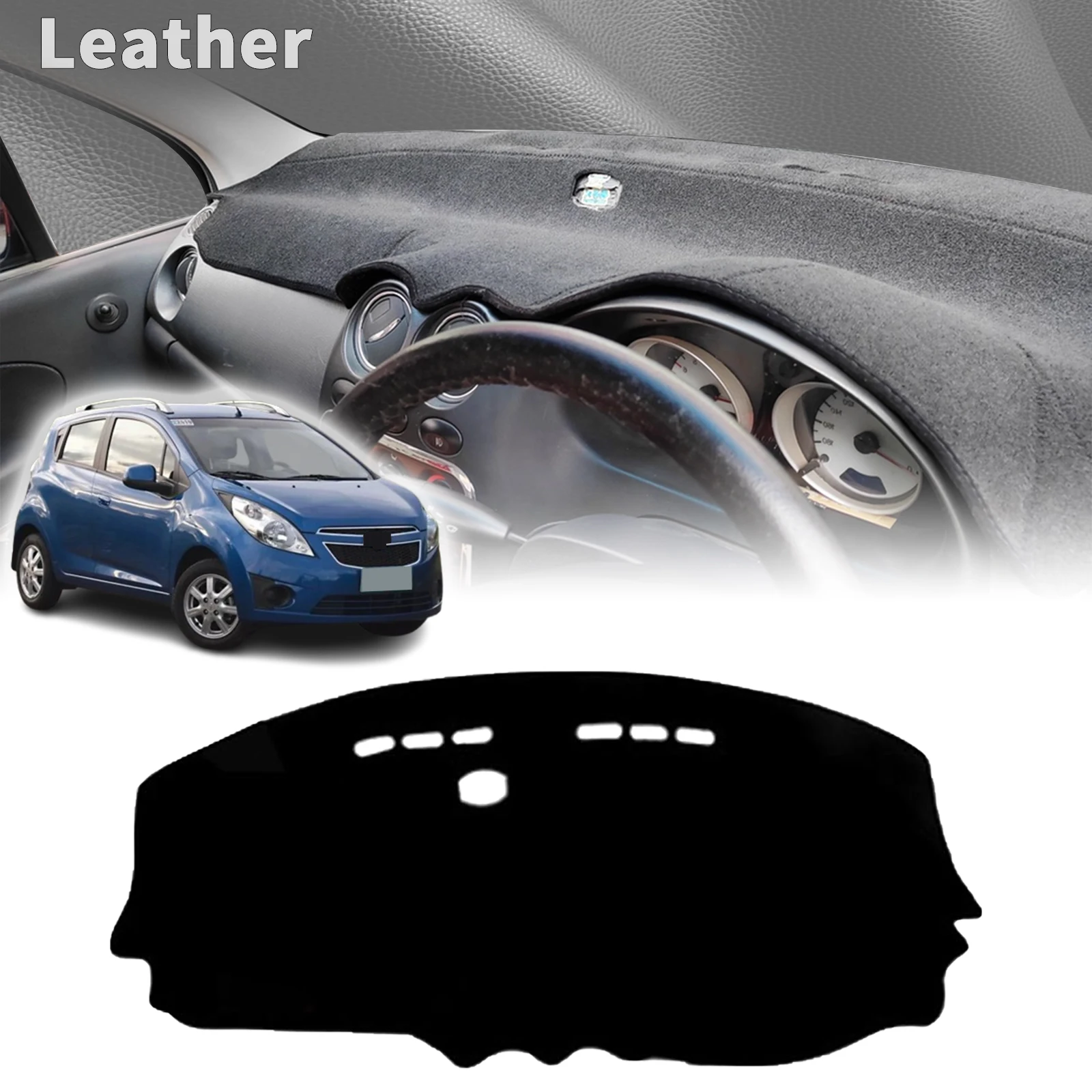 

for Chevrolet Spark 2009-2012 Sonic GT Dashmat DashMat Sunshade Dashboard Cover Pad Protective Carpet Car Accessories Leather