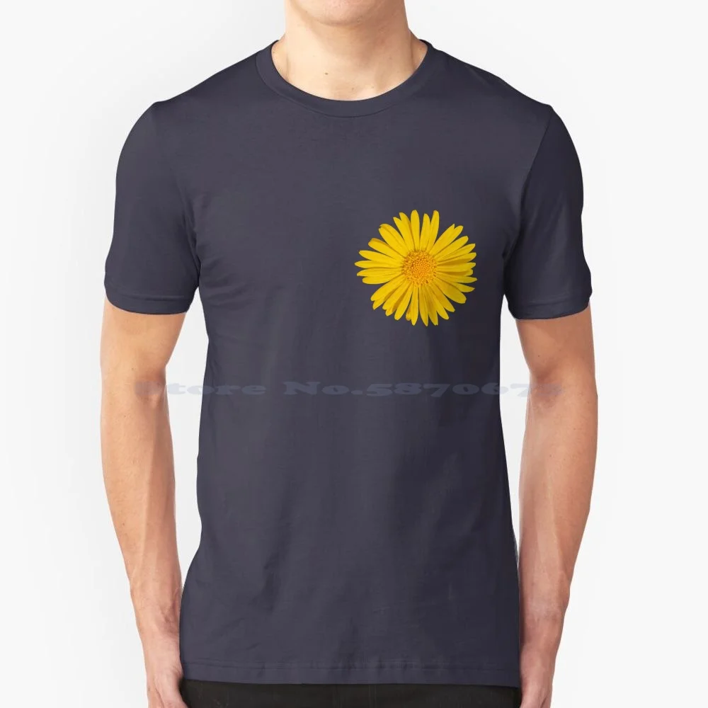 Leopards-Bane T Shirt 100% Cotton Tee Leopards Bane Leopard Bane Plantagineum Yellow Florets Twirl Beautiful Floral Blossom