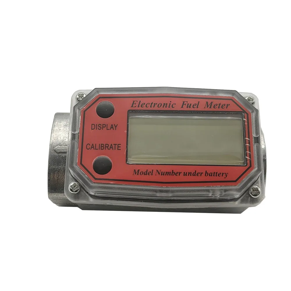 LLW-25 Digital Turbine Flow Meter Electronic LCD Display Gasoline Diesel Kerosene Oil Fuel Meter Chemical liquids Gauge