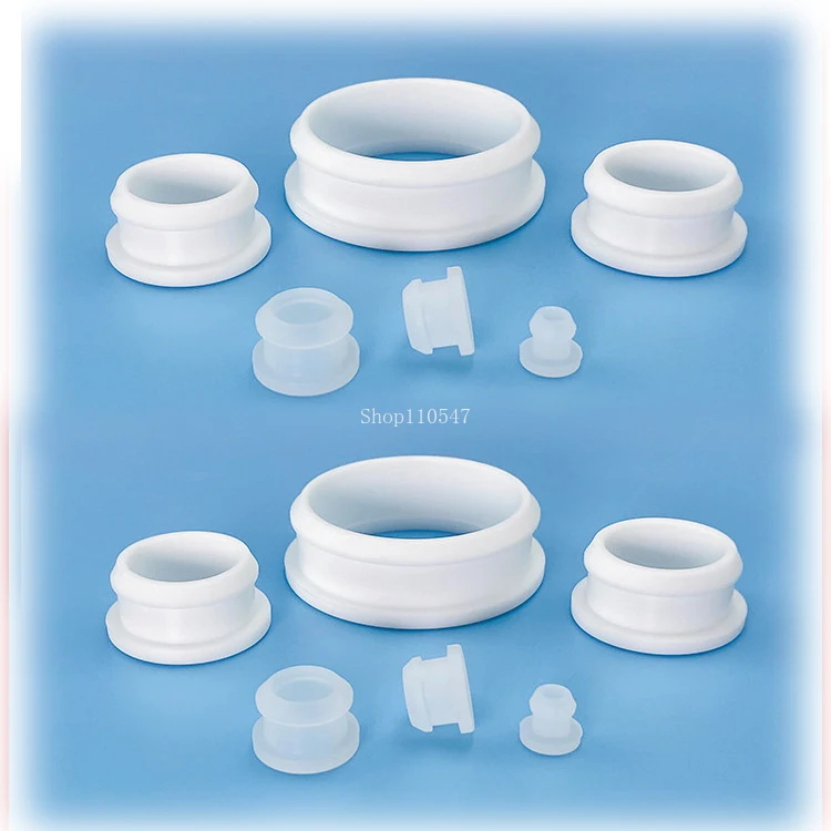 4-30mm Transparent Silicone Rubber Snapon Wiring Grommets Blanking Oring Gasket Washer Through Hole Inserts Plug Protect Cable
