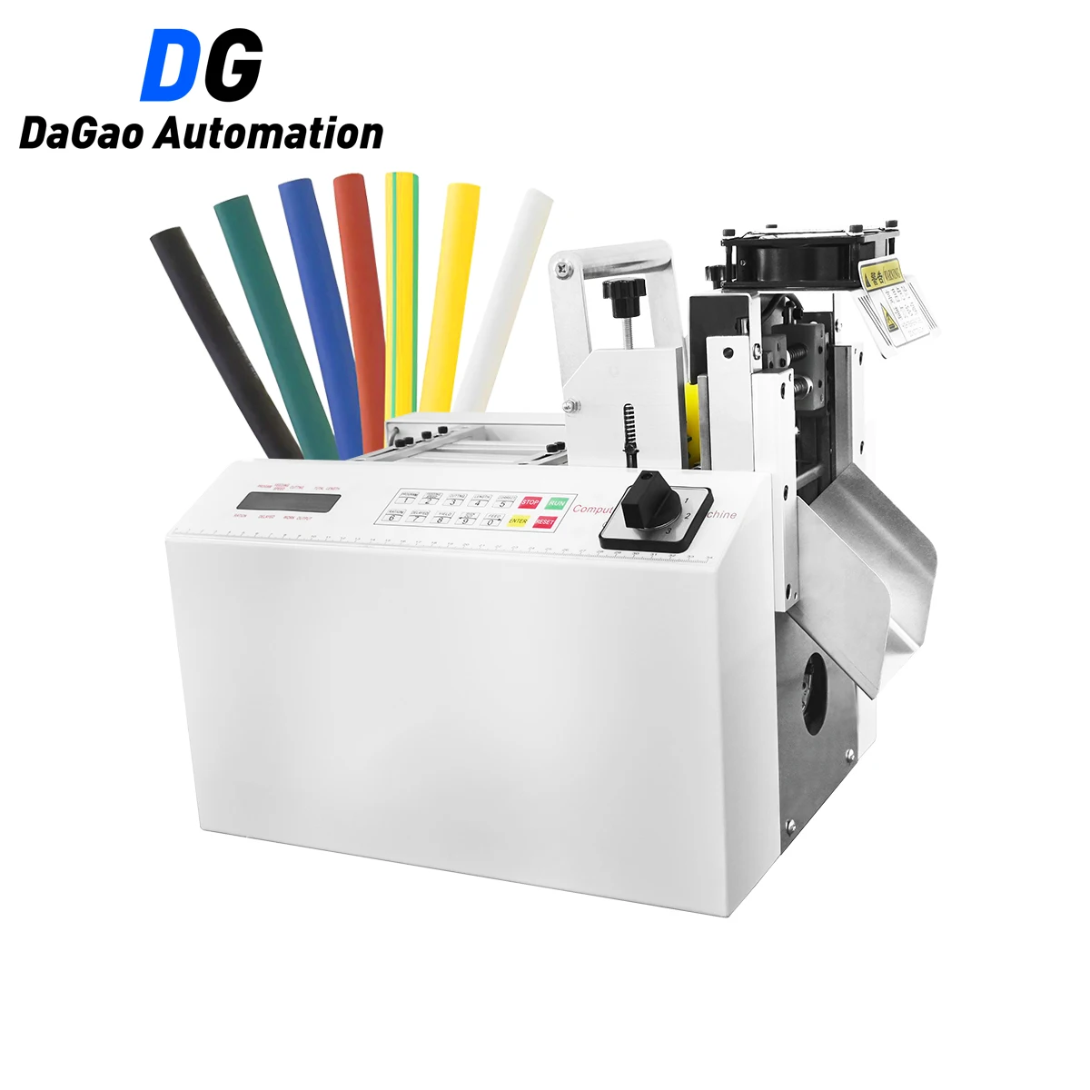

High Accuracy Shrink Tubing Wire Harness Cutting Paper Sleeve Tube Pipe Cutting Machine with 220V