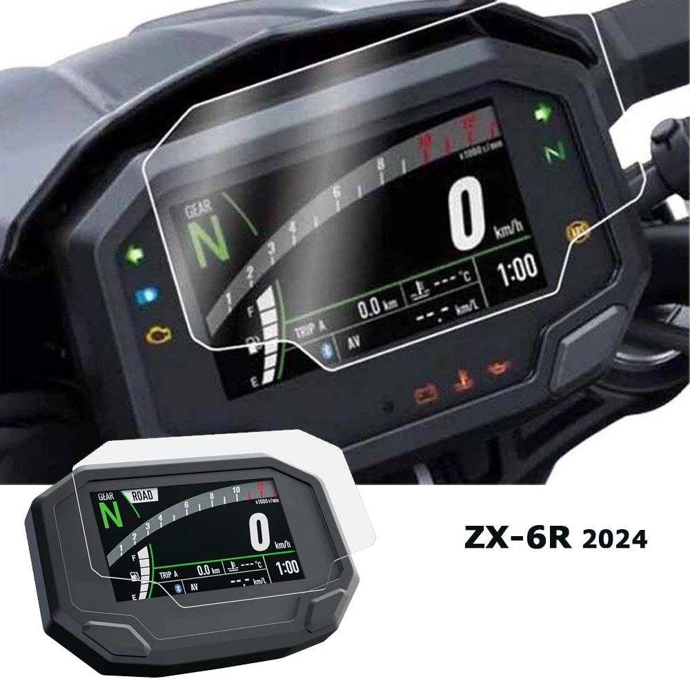 

For Kawasaki ZX-6R ZX 6R 2024+ Motorcycle Accessories Scratch Cluster Screen Dashboard Protection Instrument Film ZX-10R 2021+
