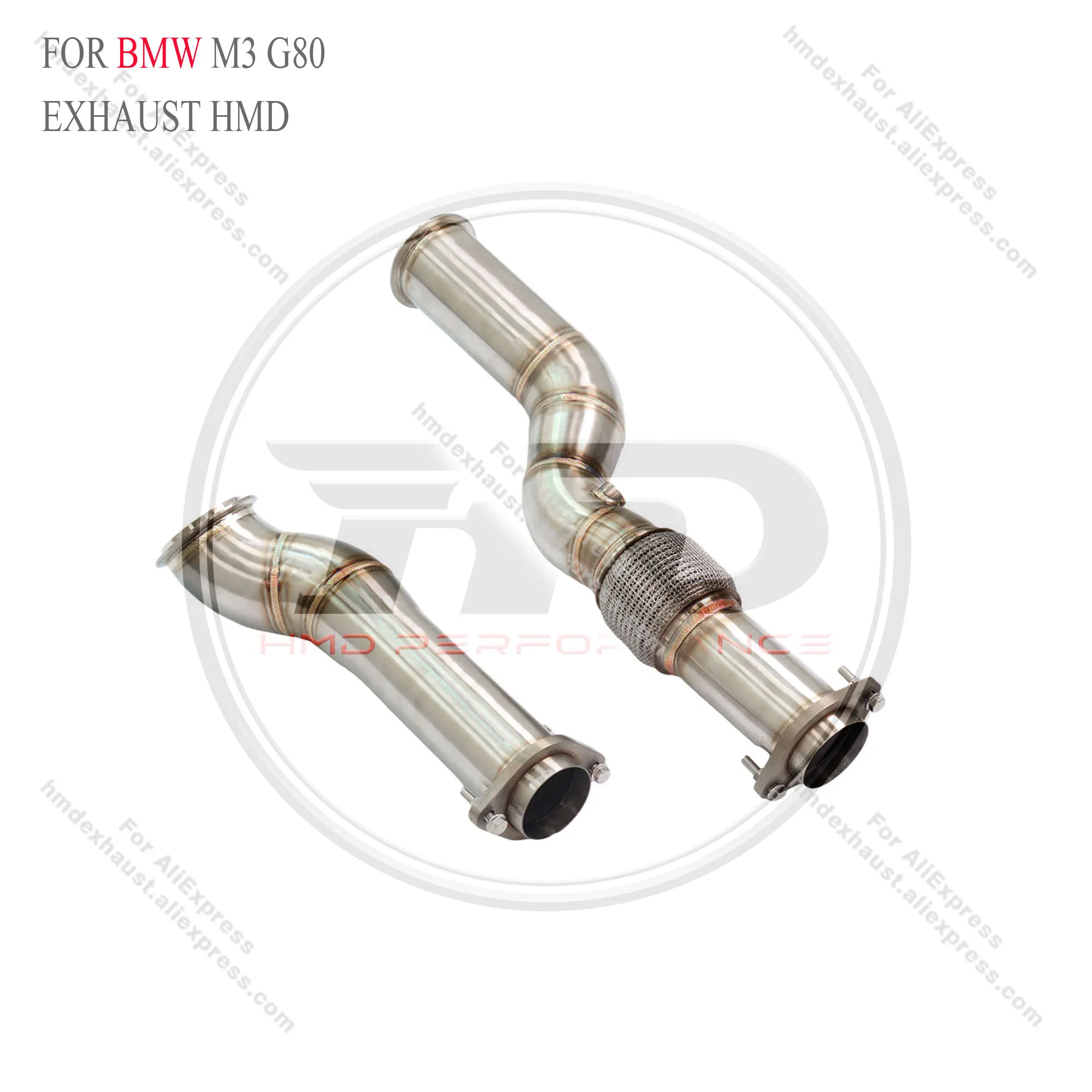

Downpipe for BMW M3 G80 Without Heat shield HMD Exhaust System Performance Quality certification