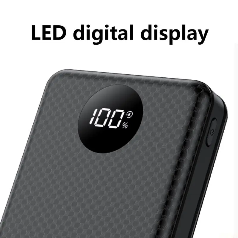 B03F Solderless 18650 Power Supply Cover Case Support 20000mAh Capacity USB C Fast Charging And Adjustable LED Lighting