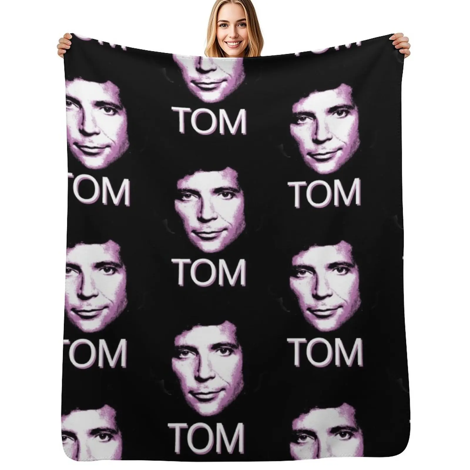 

Tom Throw Blanket warm winter Softest Hair Vintage Blankets