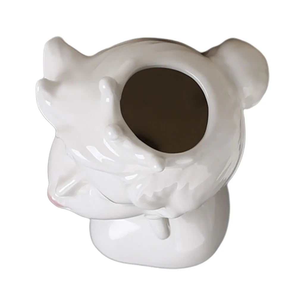 

1Pcs Artistic Human Face Ceramic Vase Creative Desktop Flower Container Simple Home Decoration Ceramic Vase Plants Container