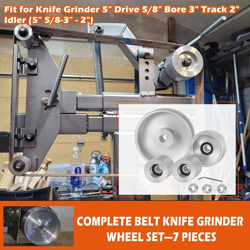 Aluminum Wheel Crowned Belt Grinder 2