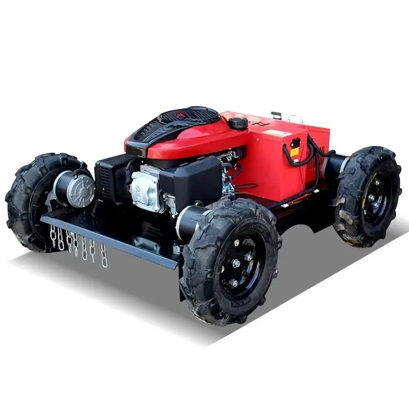 Customized New Design Remote Control Robot Lawn Mower Multi Purpose Rc Lawn Mower For Farmer